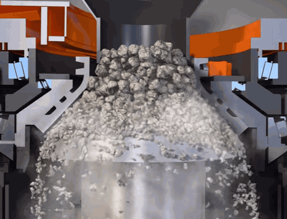 Symons Cone Crusher working