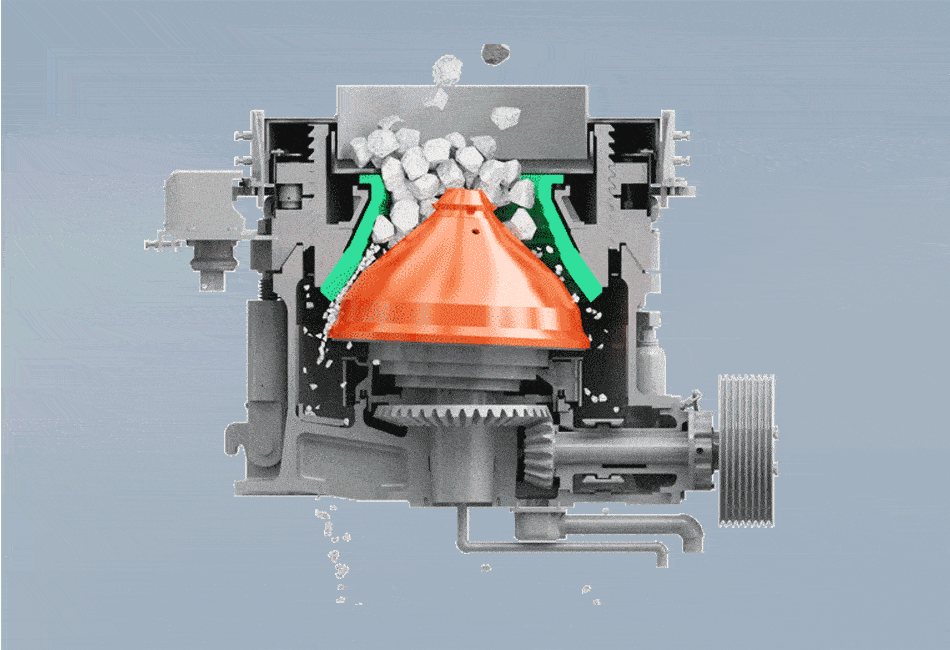 multi cylinder cone crusher working principle